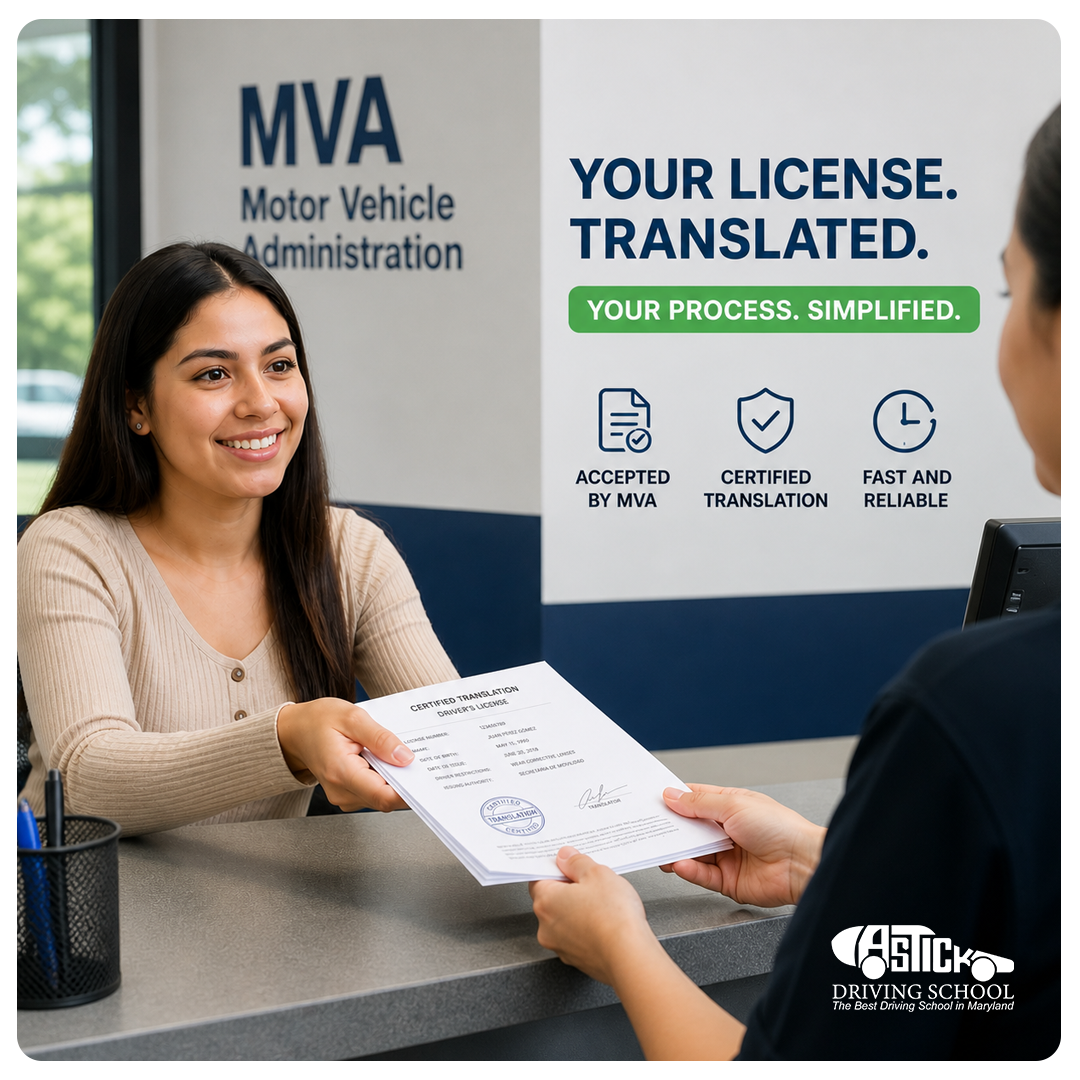 Transalation Services for MVA Road Test $100